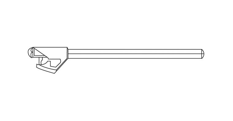 Blade holder EL0750 with adjusting screw and guide shoe for art. no. 73460 101