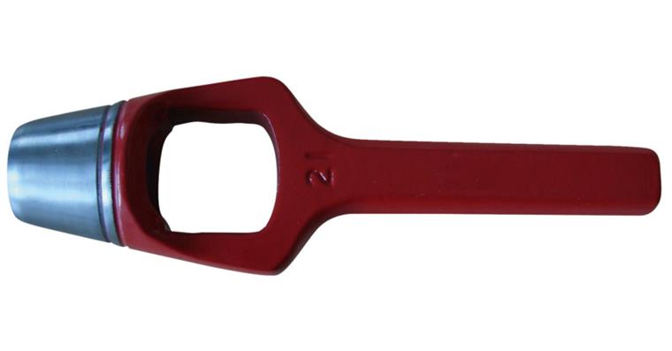 Leather wad punch, special steel, stove-enamelled, dia. 29 mm