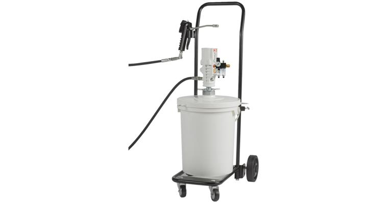 Druckluft-Schmiergerät PM 15 mobil mit Schlauch 4 m Abschmierdruck max.400bar