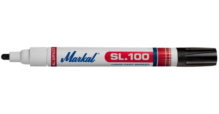 Permanent marker SL 100 white, line thickness 2-4 mm, pack=12 pieces