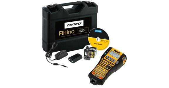 Elektronisches Beschriftungsgerät Rhino 5200 im Koffer Band 19 mm Li-Ion-Akku
