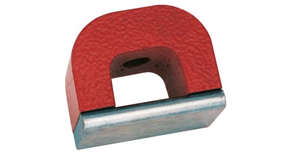 Strong magnet bridge-shaped application temp. max. 450°C size 2 adh. force 90N
