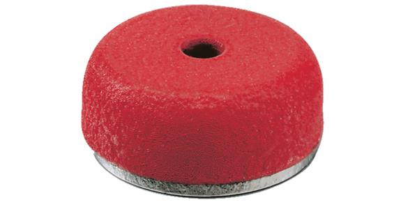 Flat pot magnet with through-bore size 33 38x5 mm adhesive force 142 N