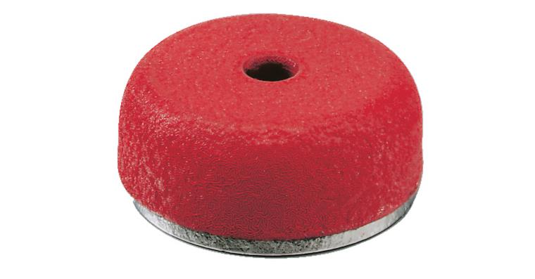 Flat pot magnet with through-bore size 31 19x8 mm adhesive force 35 N