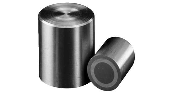 Stabgreifer-Magnet Ø 25 mm 80 N Toleranz h6 AlNiCo 500, abgeschirmt, max. 450°C