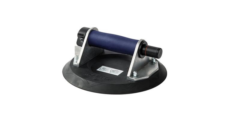 Vacuum lifter, aluminium, 1 suction disc, hand pump, retention force 120 kg