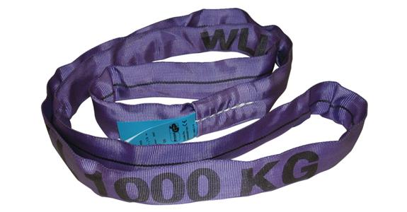 Rundschlinge Polyester Traglast 1000 kg Länge 1,0 m EN1492-2 violett
