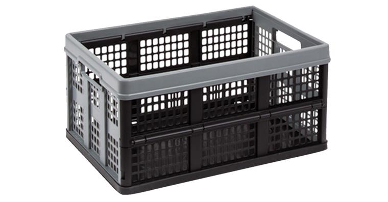 Clax folding box single black/grey 530x370x270 mm suitable for cat no. 81304 101