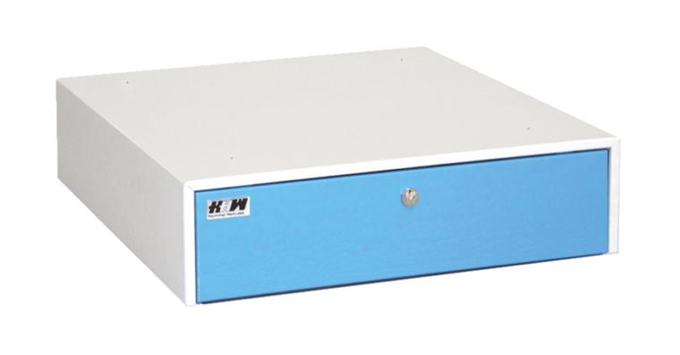 Hängeschublade Stahlblech abschließbar 150x557x600 mm RAL 7035/5012