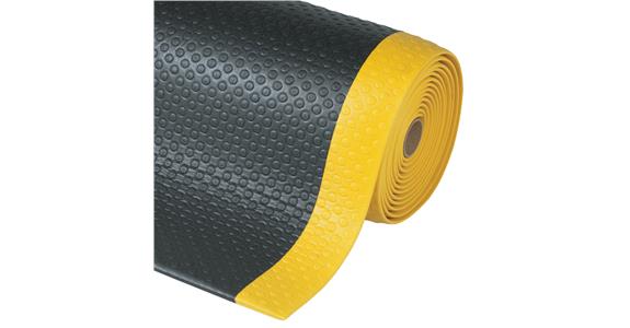 Anti-Ermüdungsläufer Bubble Sof-Tred™ 910x1500x12,7 mm schwarz/gelb