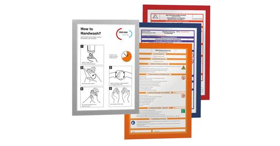 Information frame self-adhesive A4 orange pack = 2 pieces