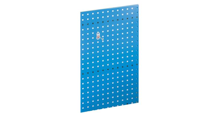 RasterPlan perf. plate sheet steel 1.25mm RAL 5012 light blue WxH 500x450mm