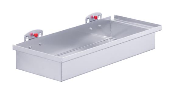 Shelf box, aluminium-coloured 320x135x55 mm