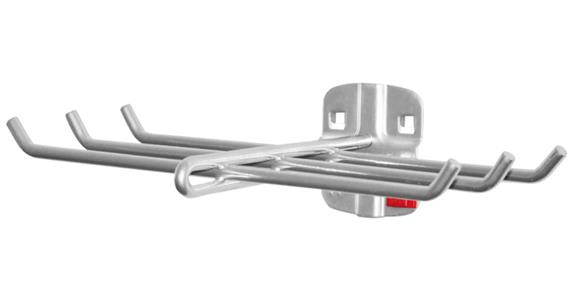Tool holder 6-way length x width 140 x 240 mm aluminium-coloured