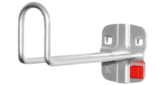 Cable holder length x width 200 x 37 mm height hook end 50 mm aluminium-coloured