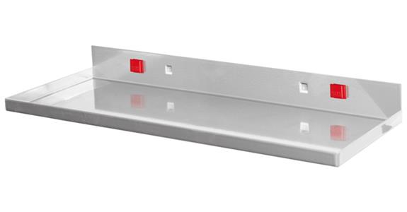 Storage panel width x depth 350 x 125 mm aluminium-coloured