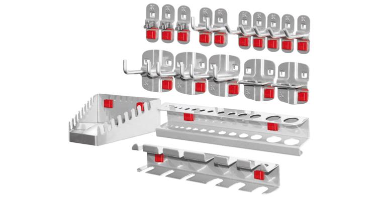 Tool holder assortment ABAX® 18 pcs aluminium-coloured