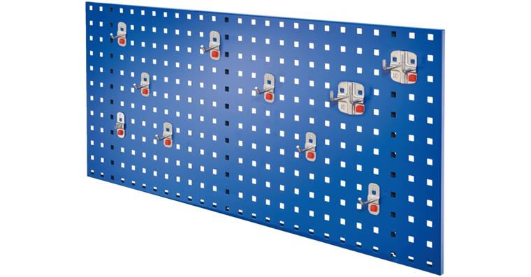 Starter set 1 1x perf. plate gent. blue 450x1000mm 10x tool holder alu-coloured