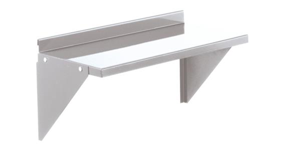 Steel shelf for slotted plates RAL 7035 WxD 500x250 mm