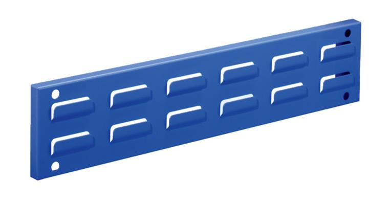Wall rail for slotted plate LxH = 460x100 mm RAL 5012