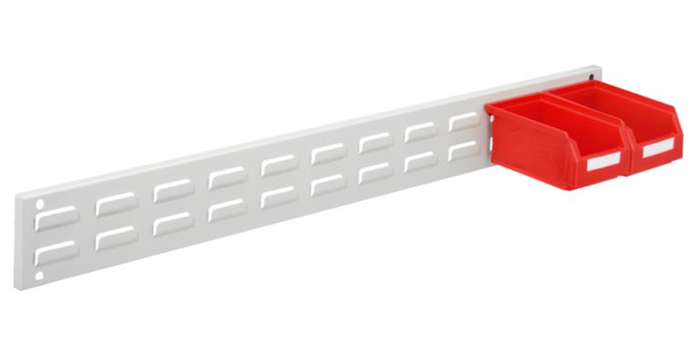 Wall rail for slotted plate LxH = 920x100 mm RAL 7035