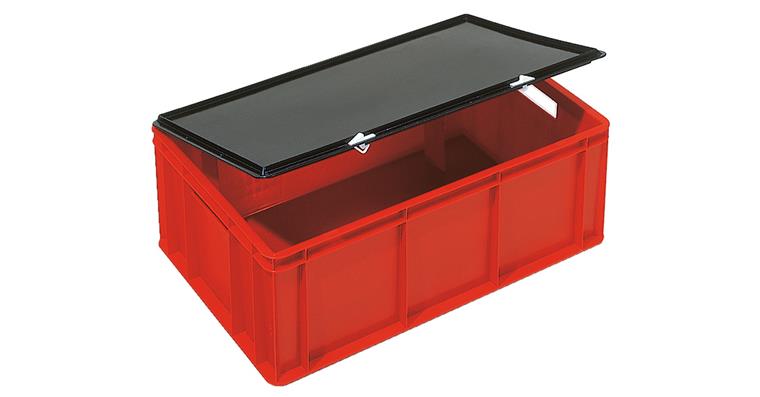 Lid for Euro transport container cat. no. 83350 600x400 mm black
