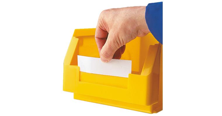 Labels, pack =10 pieces, for easy-view storage bin size 8