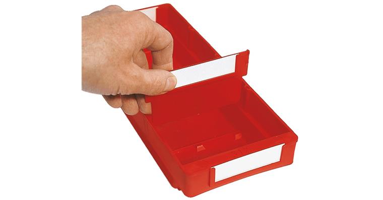 Divider red 120x65 for shelf boxes cat. no. 83512
