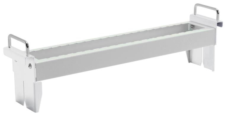 CNC tool holder support 180x620x120mm sheet steel RAL 7035 without inserts