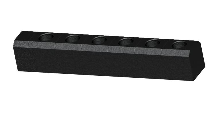 CNC tool chuck holder SK 40 for 6 chucks, made of black EPP foam
