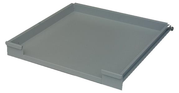Pull-out shelf V 80 with guide rails 600x600 mm for cat. 84390 RAL 7035