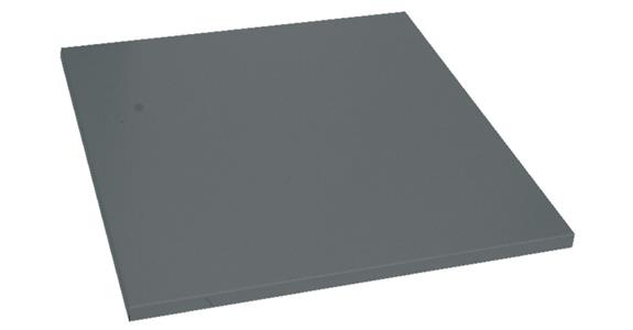 Shelf, sheet steel, 600x600 mm RAL 7035 for cat. 84390