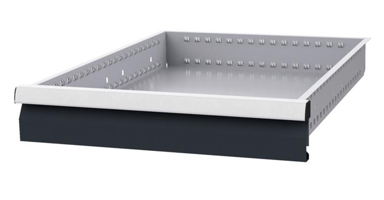 Drawer WxD 450x600mm full-exten. sl. 100 % 180kg front height 100mm RAL7035/7016