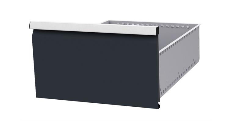 Drawer WxD 450x600mm full-exten. sl. 100 % 180kg front height 300mm RAL7035/7016