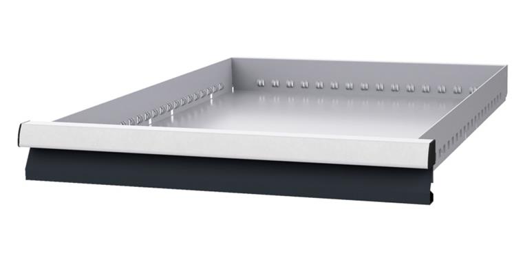 Drawer WxD 450x600mm full-exten. sl. 100 % 100kg front height 75mm RAL7035/7016