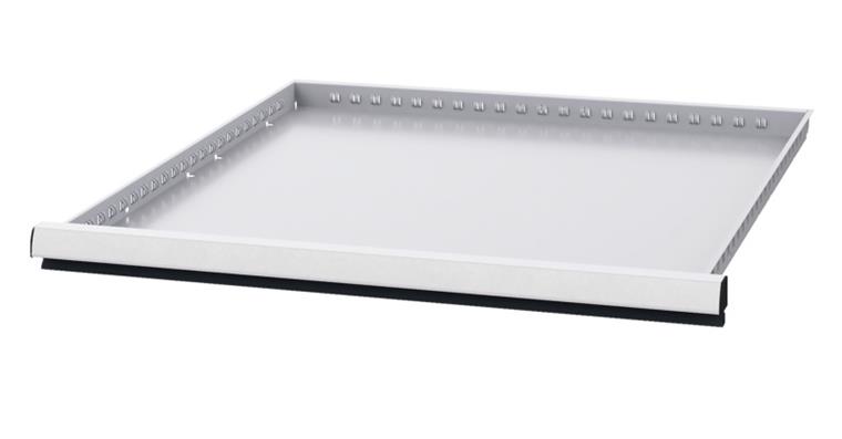 Schublade BxT 600x600mm Vollauszug 100% 70kg Fronthöhe 50mm RAL7035/7016