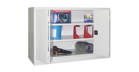 Folding door cabinet 1000x1500x600 mm body and doors RAL 7035