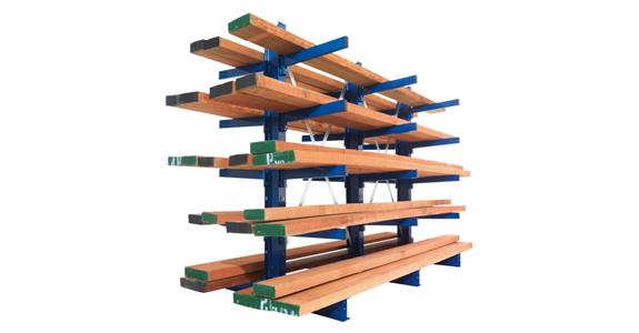 Cantilever add-on rack double-sided IPE 140 4 cantilevers 2000x1000x1600 mm med.