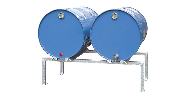 Fassbock verzinkt für 2x200 l Fass 1230x650x415 mm