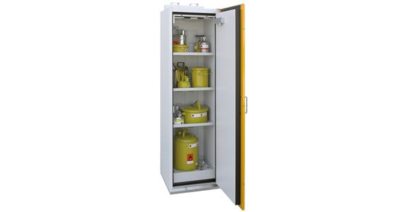 Hazardous materials cabinet 595x598x1935 mm RAL 1007 EN 14470-1 type 90