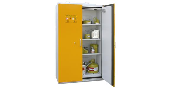 Hazardous materials cabinet 1190x598x1935 mm RAL 1007 EN 14470-1 type 90