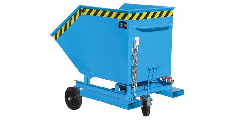 Spänebehälter Inhalt 250 Liter LxBxH 1115x820x990 mm RAL 7021