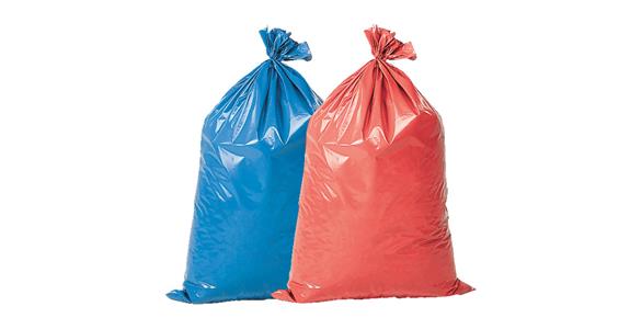 Plastic refuse bags 120 litres 250 pieces red HxWxD 1100x700x0.038 mm