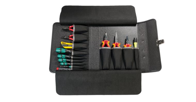 Tool wallet synthetic leather 320x50x250 mm 17 tool comp. weight approx. 900 g