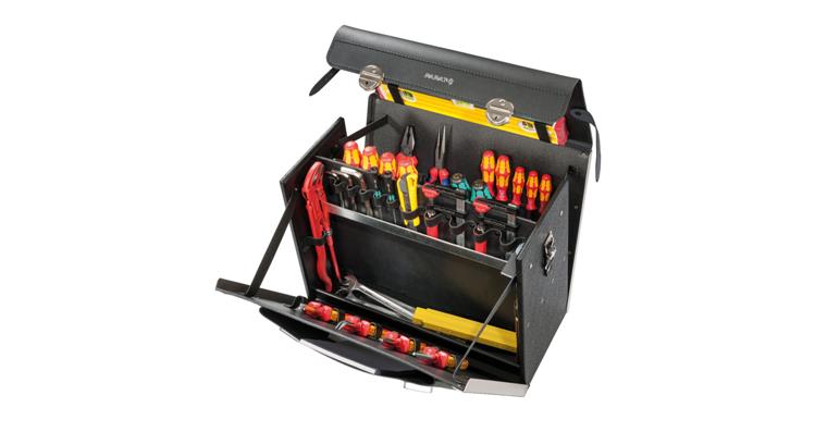 Tool bag NEW CLASSIC 460x210x340 mm 4.6 kg cowhide, black