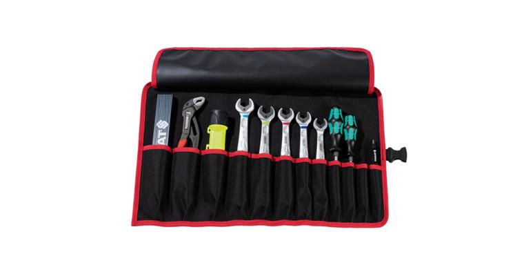 Tool roll 12 tool compartments 540x330 mm, material nylon