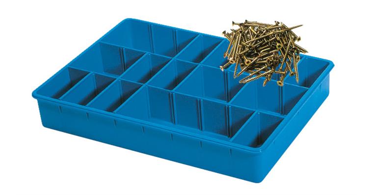 Small parts box 430x330x60 for Zarges Euroboxes cat. no. 86618 102+103+104