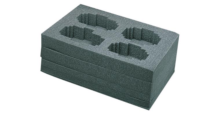 Foam set 550x350x220 for Zarges Euro boxes cat. no. 86618 101+102+103+104