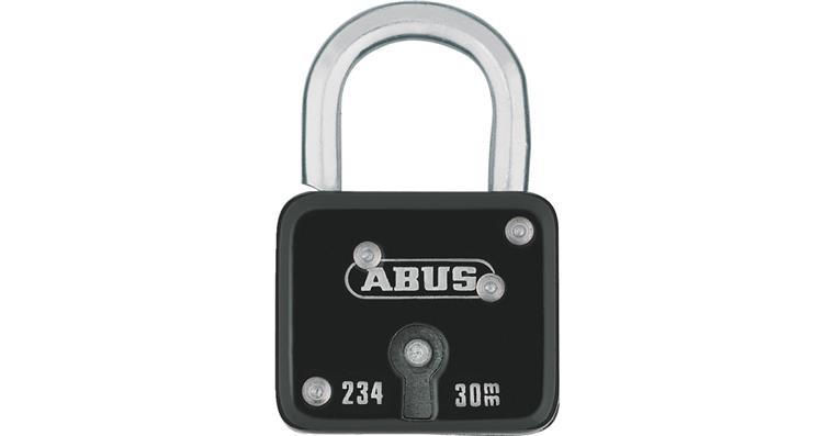 Safety padlock with tumbler 2 keys painted width 50 mm