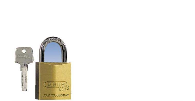 Precision cylinder padlock 40 x 16 x 61 mm, keyed alike